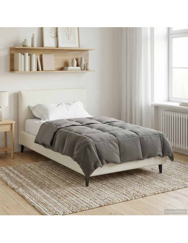 Duvet Estivo Trapuntato Grigio chiaro 140 x 200 cm Microfibra