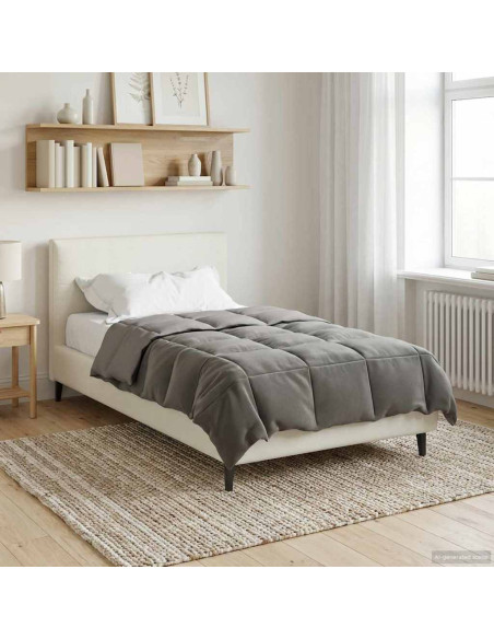 Duvet Estivo Trapuntato Grigio chiaro 140 x 200 cm Microfibra