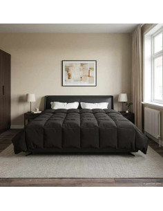 Duvet Estivo Trapuntato Antracite 200 x 220 cm Microfibra