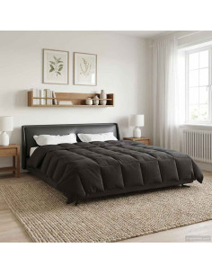 Duvet Estivo Trapuntato Antracite 200 x 240 cm Microfibra