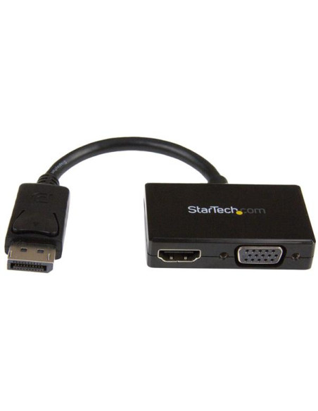 StarTech.com Adattatore DisplayPort a HDMI e VGA - Convertitore audio/video da viaggio DP 2 in 1 - 1920x1200 / 1080p