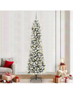 Albero di Natale artificiale con 300 LED Bianco 240 cm