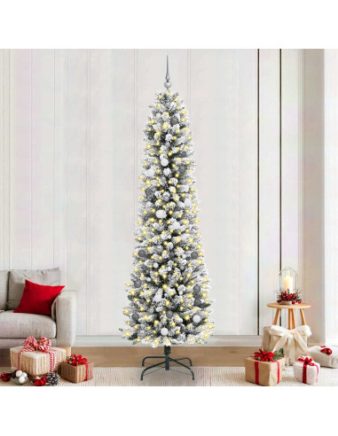 Albero di Natale artificiale con 300 LED Bianco 240 cm