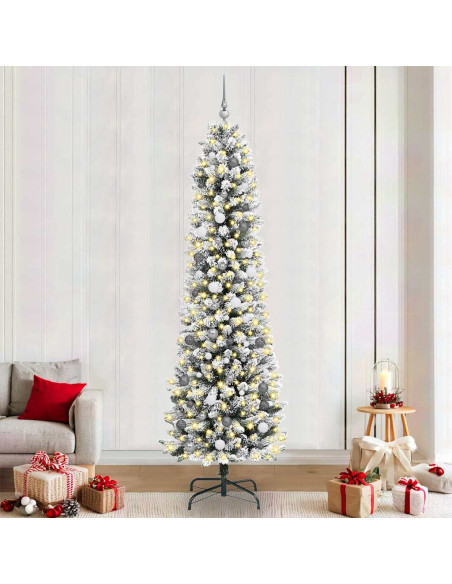 Albero di Natale artificiale con 300 LED Bianco 240 cm
