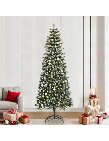 Albero di Natale artificiale con 300 LED Verde 240 cm