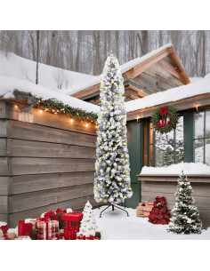 Albero di Natale artificiale con 300 LED Verde 240 cm