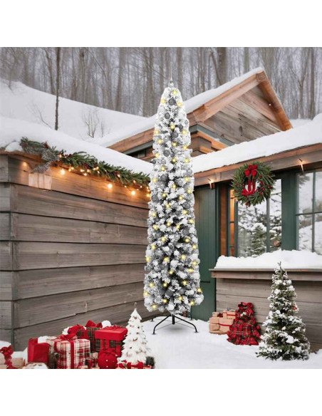 Albero di Natale artificiale con 300 LED Verde 240 cm