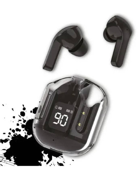 AURICOLARI BLUETOOTH 5.3 USBC DISP IPX4 NERO BATT.300MAH APPLE ANDROID