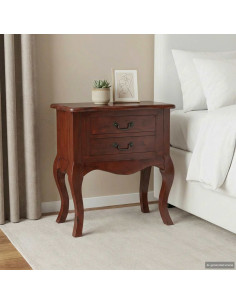 Tavolo laterale con cassetto Marrone 60,5 x 30 x 61 cm