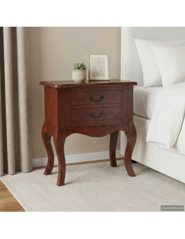 Tavolo laterale con cassetto Marrone 60,5 x 30 x 61 cm