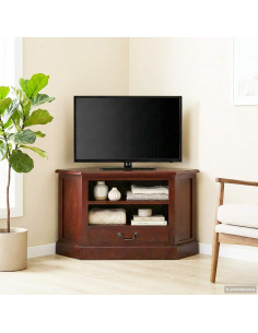 MobileTVAngolare con cassetto Marrone 79 x 40 x 46 cm