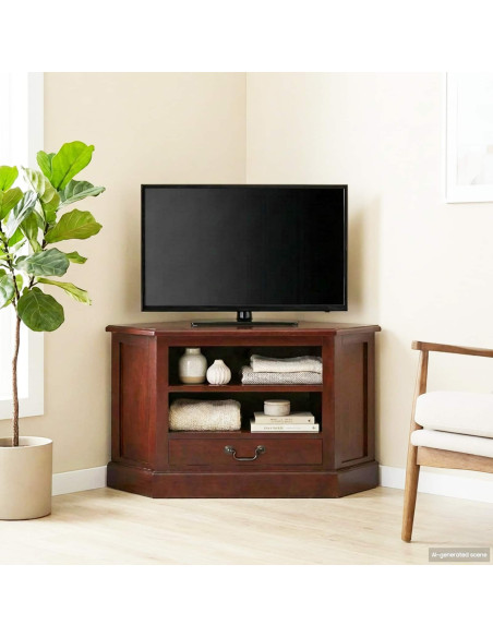 MobileTVAngolare con cassetto Marrone 79 x 40 x 46 cm