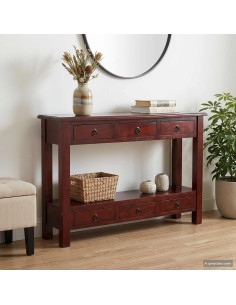 Tavolo consolle con cassetto Marrone 115 x 32 x 75,5 cm