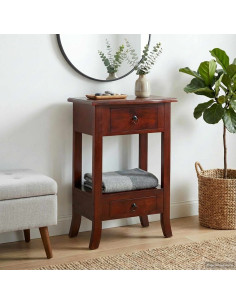 Tavolo consolle con cassetto Marrone 50 x 29,5 x 76 cm