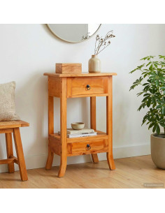 Tavolo consolle con cassetto Naturale 50,5 x 30 x 75,5 cm