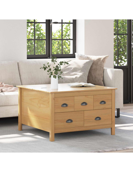 Tavolino da salotto Marrone miele 79,5 x 79,5 x 49 cm