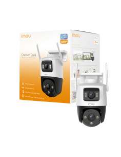 Imou Crusier DUAL 6MP (3MP+3MP) Telecamera Wi-Fi da esterno, motorizzata con Doppio Obiettivo, Visione Notturna a Colori, Rileva