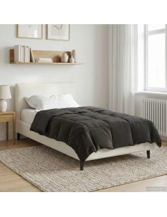Duvet Estivo Trapuntato Antracite 135 x 200 cm Microfibra