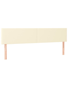 Giroletto a Molle con Materasso Crema 200x200 cm in Similpelle