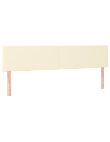 Giroletto a Molle con Materasso Crema 200x200 cm in Similpelle