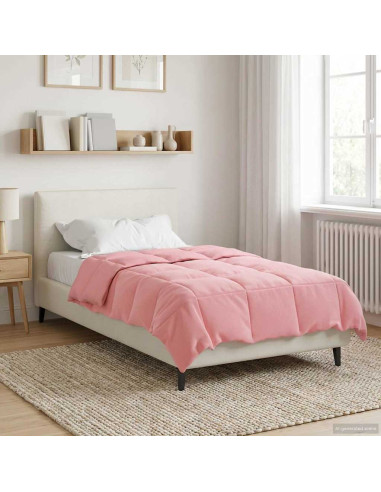 Duvet Invernale Trapuntato Rosa 140 x 200 cm Microfibra