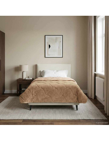 Duvet Estivo Talpa 135 x 220 cm Microfibra e Fleece Teddy