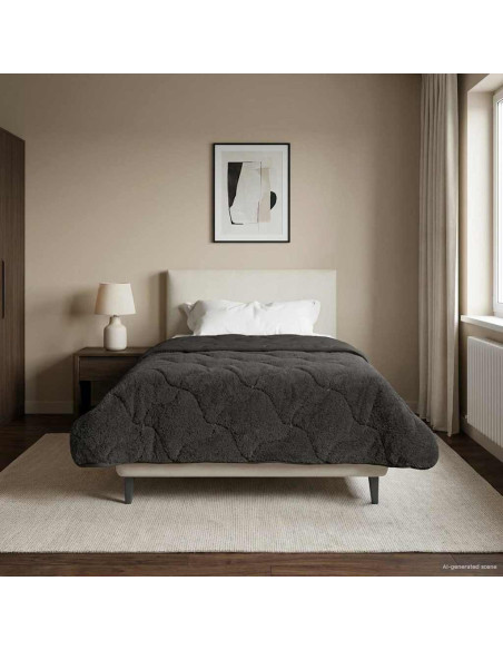 Piumone Completo Annuale Trapuntato Antracite 140 x 220 cm