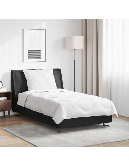 Duvet Estivo con cuscino 2 pcs Bianco Microfibra