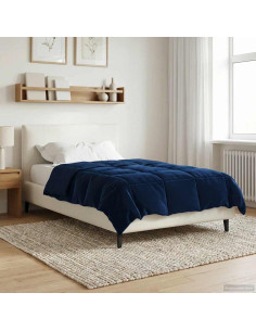 Piumone Completo Annuale Blu Scuro 140 x 200 cm Microfibra