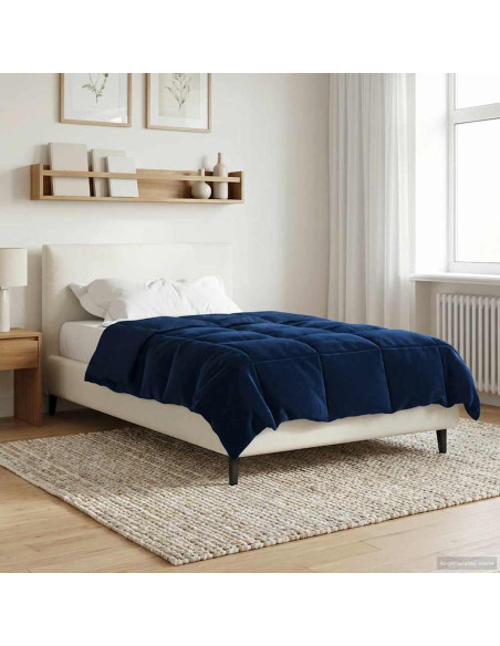 Piumone Completo Annuale Blu Scuro 140 x 200 cm Microfibra