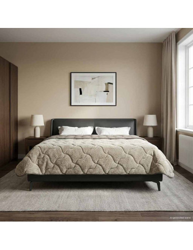 Piumone Completo Annuale Trapuntato Grigio chiaro 220 x 240 cm