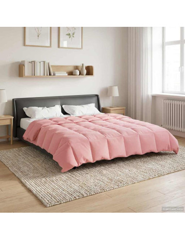 Duvet Estivo Trapuntato Rosa 220 x 240 cm Microfibra