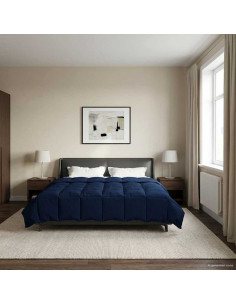 Piumone Completo Annuale Blu Scuro 240 x 260 cm Microfibra
