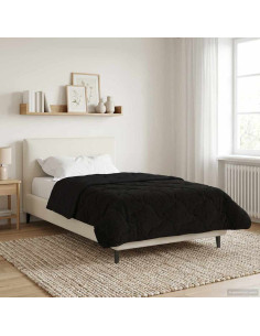 Piumone Completo Annuale Trapuntato Nero 155 x 220 cm