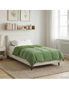Duvet Estivo Trapuntato Verde 155 x 220 cm Microfibra