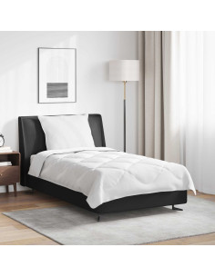 Duvet per Tutte le Stagioni con cuscino 2 pcs Bianco Microfibra