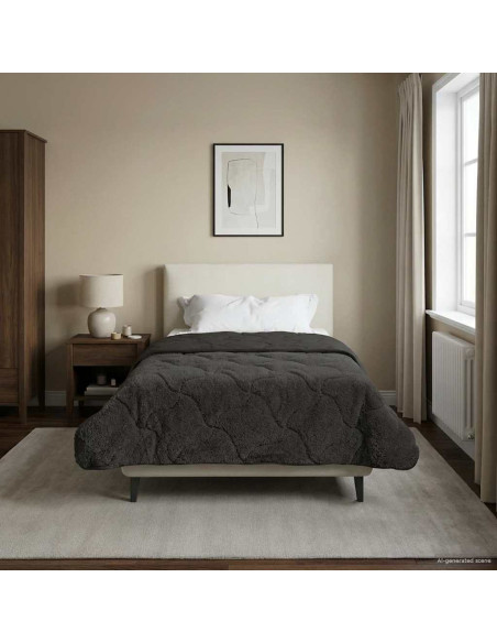 Piumone Completo Annuale Trapuntato Antracite 155 x 200 cm