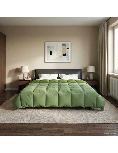 Piumone Completo Annuale Verde 200 x 240 cm Microfibra