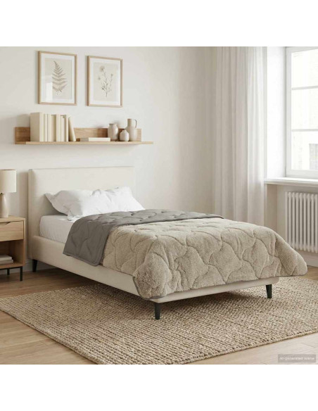 Piumone Completo Annuale Trapuntato Grigio chiaro 135 x 200 cm