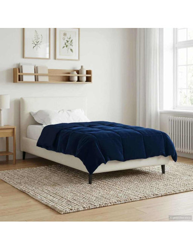 Piumone Completo Annuale Blu Scuro 155 x 200 cm Microfibra