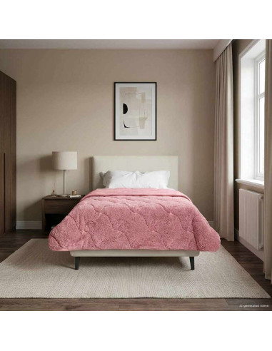 Piumone Completo Annuale Trapuntato Rosa 140 x 220 cm