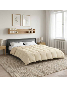 Duvet Estivo Trapuntato Crema 200 x 240 cm Microfibra