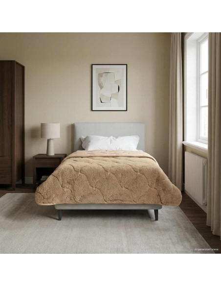 Duvet Estivo Talpa 155 x 220 cm Microfibra e Fleece Teddy