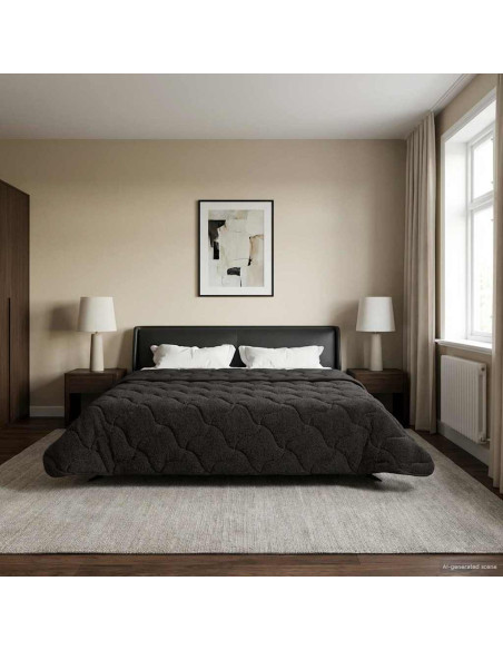 Piumone Completo Annuale Trapuntato Antracite 200 x 200 cm