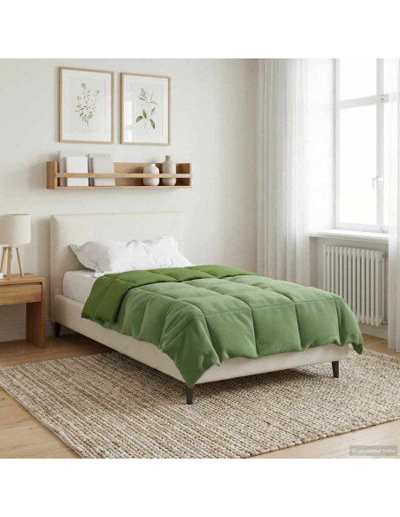 Piumone Completo Annuale Verde 135 x 220 cm Microfibra