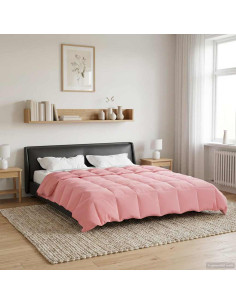 Duvet Estivo Trapuntato Rosa 240 x 260 cm Microfibra