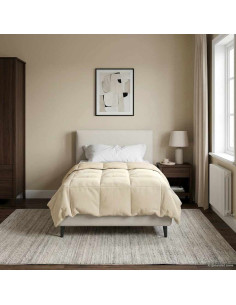 Piumone Completo Annuale Crema 140 x 200 cm Microfibra