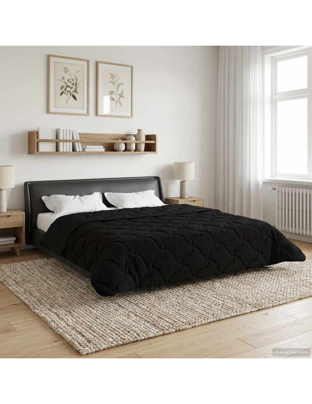 Piumone Completo Annuale Trapuntato Nero 220 x 240 cm