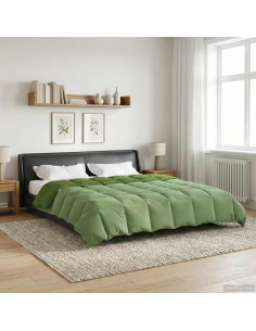 Duvet Estivo Trapuntato Verde 220 x 240 cm Microfibra