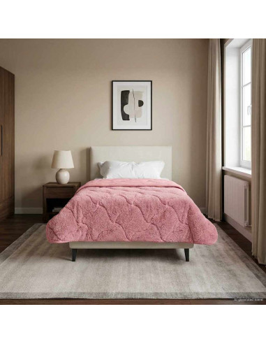 Piumone Completo Annuale Trapuntato Rosa 155 x 220 cm